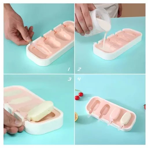 Állat mintás nyalóka forma pálcikával,tárolóval 4 adagos