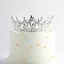 Korona tortadísz,tiara,tortadekoráció