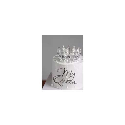 Korona tortadísz,tiara,tortadekoráció