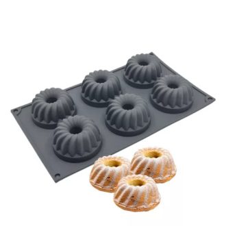 Mini kuglóf forma 6adagos,örvény mintás