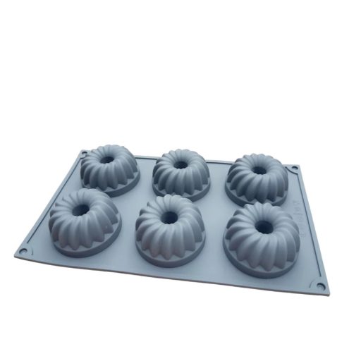 Mini kuglóf forma 6adagos,örvény mintás