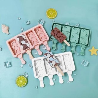   Jégkrém és sütinyalóka készítő szilikon forma vízcsepp mintájú, 4 adag