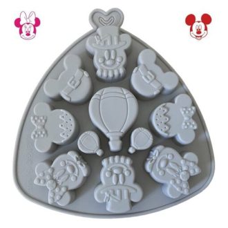 Mickey és Minnie egér fej és hőlégballon forma