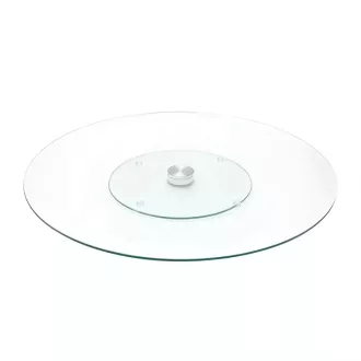 Üveg forgatható tortadíszítő állvány-25 cm
