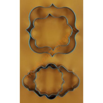 Díszes tábla és keret kiszúró készlet 4 db/ csomag