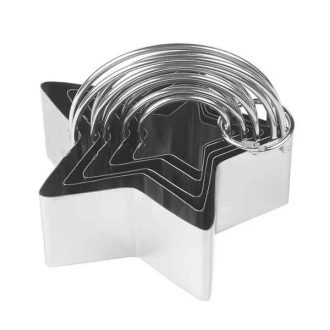 Csillag alakú fém kiszúró fogóval 5db/ csomag