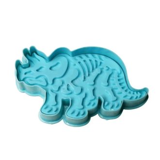   Dinoszaurusz (Triceratops) fondant kiszúró és sütemény mintázó 