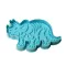 Dinoszaurusz (Triceratops) fondant kiszúró és sütemény mintázó 
