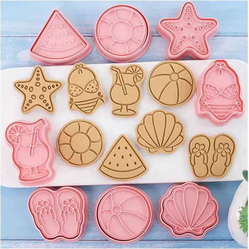 Sütemény és fondant mintázó-strand 8 db/ csomag