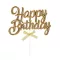 Happy Birthday arany színű tortabeszúró,tortadísz