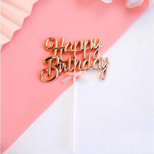 Happy Birthday -arany 
