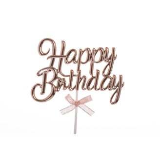 Happy birthday-rose gold