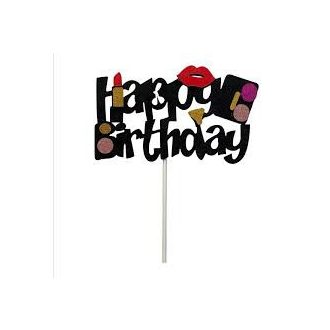 Happy Birthday felirat smink szettel