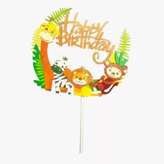 Happy Birthday -szafari beszúró