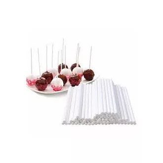 Nyalóka és Cake Pop papír pálcika 10 cm-es 50 db/ csomag