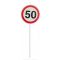 Sebbességkorlátozó tábla 50