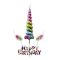 Unikornis szarv,fül Happy Birthday gyertya