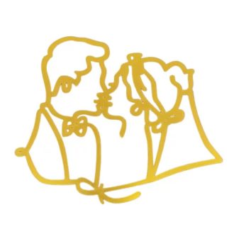 Sziluett- ifjú pár