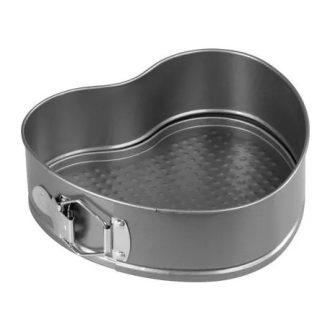 Szív alakú kapcsos fém sütőforma 24 cm