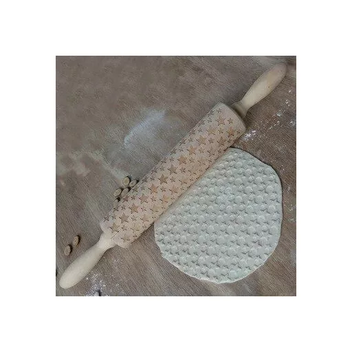 Csillagos kekszmintázó sodrófa 43 cm