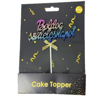 Színes Boldog Születésnapot torta beszúró