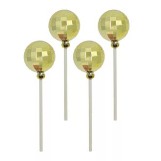Arany színű disco gömb 4 db/ csomag