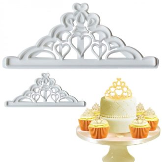 Műanyag korona formájú fondant kiszúró 2 db/ csomag