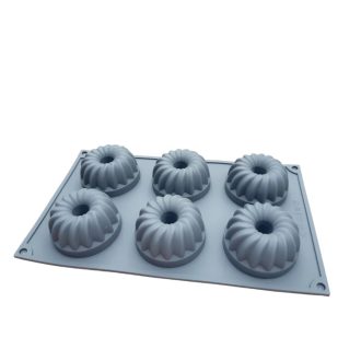 Szilikon mini csavart kuglóf forma 6 adag
