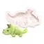 Szilikon fondant és marcipán mintázó-Dínó,dinoszaurusz(Triceratops)