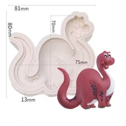 Szilikon fondant és marcipán formázó-dinoszaurusz,dínó (brontoszaurusz)