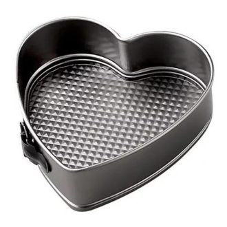   Kapcsos,csatos  -szív alakú,fém sütőforma,tortaforma 16 cm