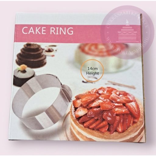 Állítható tortakarika,tortaforma 14 cm magas