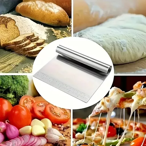 Trokser 15 cm-es mérőcsíkkal az alján,torta símító,tésztaosztó