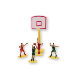 Kosárcsapat műanyag tortafigura,tortadísz-nem ehető