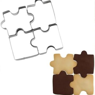 Puzzle fém kiszúró 4 db/ csomag