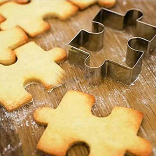 Puzzle fém kiszúró 4 db/ csomag