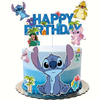 Lilo és Stitch papír tortadíszek 10 db/csomag