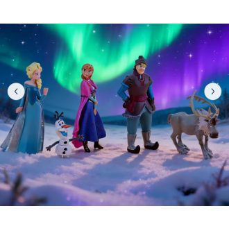   Jégvarázs témájú figurák 5 db/ csomag műanyag tortadísz,tortadekoráció-nem ehető