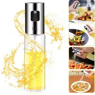 Olaj és ecet permetező spray üveg tartállyal 100ml
