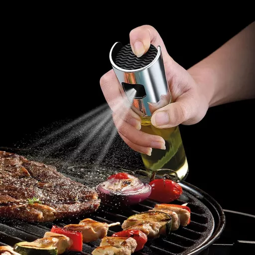 Olaj és ecet permetező spray üveg tartállyal 100ml