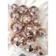 Disco, diszkó gömbök,tortadísz-rosegold színű 12 db/cs
