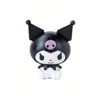   Kuromi témájú fekete műanyag tortafigura,tortadísz-nem ehető