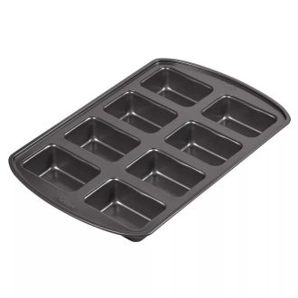 Mini, fém kenyérforma, brownie forma 