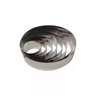 Tortakarika  fém 8 részes, 6 cm magas