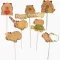 Capybara, capibara papír tortabeszúró,tortadísz  7db/csomag