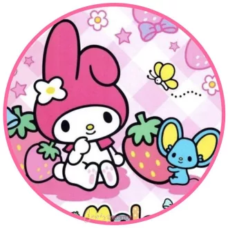 Kuromi (Sanrio) témájú 4. tortaostya, ostyalap