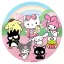 Kuromi (Sanrio) témájú 3. tortaostya, ostyalap