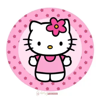 Hello Kitty témájú 2. tortaostya, ostyalap