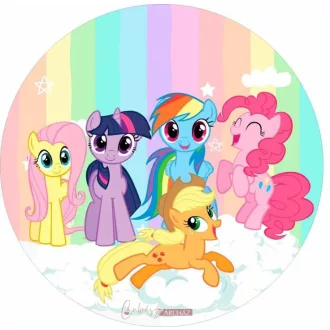   My little pony (Én kicsi pónim) témájú 1. tortaostya,ostyalap