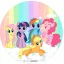 My little pony (Én kicsi pónim) témájú 1. tortaostya,ostyalap